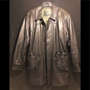 Robert Comstock Leather Coat.